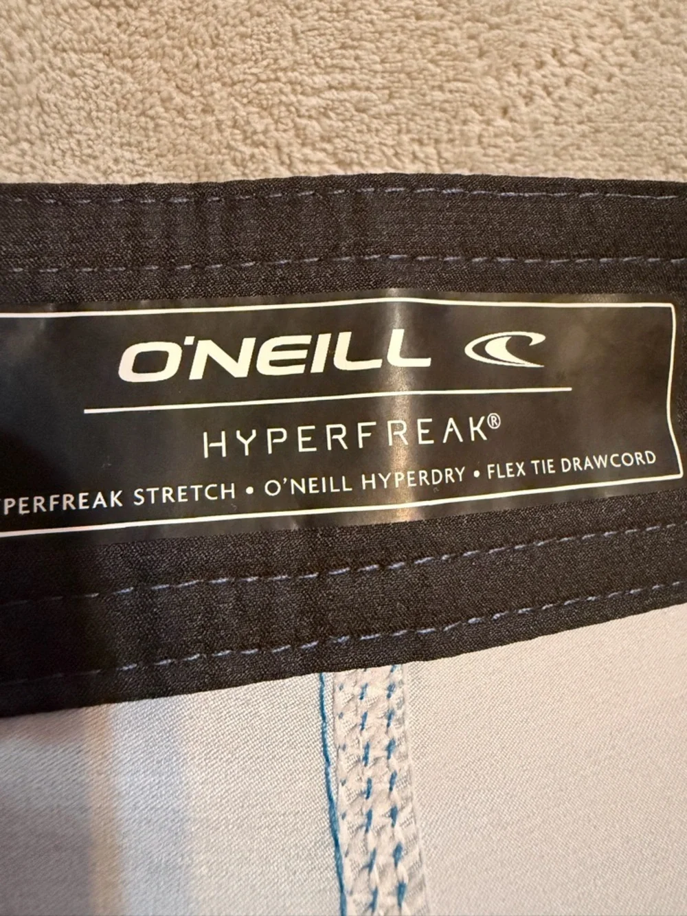 O'Neill Blue Stripe Men's Boardshorts with Navy Waistband‎ 38 waist